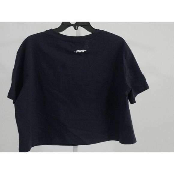 NBA MEMPHIS GRIZZLIES SCRIPT TAIL WOMEN'S SINGLE JERSEY BOXY TEE CROP TOP S - Picture 3 of 10